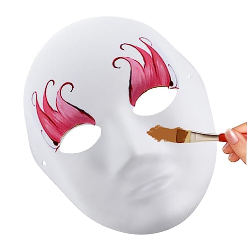 JOINPAYA 9 Stück Teiliges DIY Papiermasken Weiß zum Bemalen Handbemalte Masken für Maskenball Karneval Halloween Unisex Umweltfreundlicher Papierpapp Maske für Kreative Partys JOINPAYA 9 Stück Teiliges DIY Papiermasken Weiß zum Bemalen Handbemalte Masken für Maskenball Karneval Halloween Unisex Umweltfreundlicher Papierpapp Maske für Kreative Partys von JOINPAYA