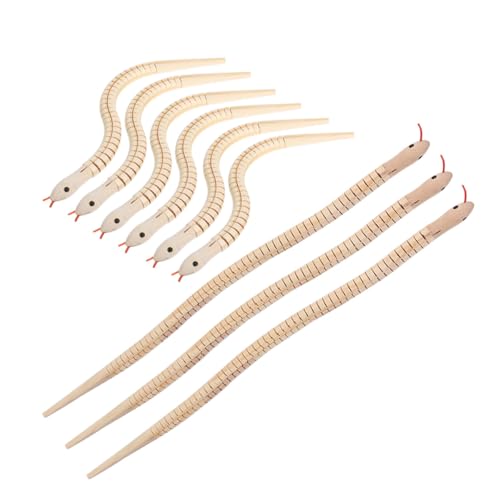 JOINPAYA 9 Stück Teiliges Holzschlangen-Spielset zum Bemalen Flexible Gelenkige Naturbelassene Holzschlangen für Kreative Sichere Oberfläche Geburtstags-partygeschenk und Kreativvergnügen JOINPAYA 9 Stück Teiliges Holzschlangen-Spielset zum Bemalen Flexible Gelenkige Naturbelassene Holzschlangen für Kreative Sichere Oberfläche Geburtstags-partygeschenk und Kreativvergnügen von JOINPAYA