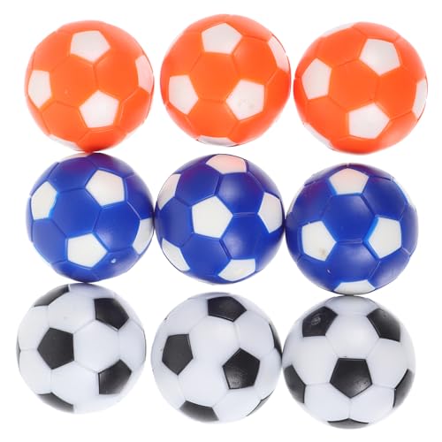 JOINPAYA 9st Tabletop Fußballspiel Tischfußballbälle Mini Kickerbälle Ersetzen Tischfussball Mini-fußball-Desktop-Spiel Schwebender Fußball Spiele Colorful Hüften (umweltfreundliches Harz) von JOINPAYA