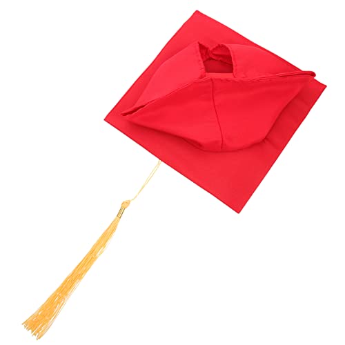 JOINPAYA Abiturmütze Abschlussquaste Graduierungskordel Abschlusskappen Für Erwachsene Schwarze Abschlusskappe Abschlusskappen Basteln Abschlusskappe 2023 Mütze Männer Rot Polyester JOINPAYA Abiturmütze Abschlussquaste Graduierungskordel Abschlusskappen Für Erwachsene Schwarze Abschlusskappe Abschlusskappen Basteln Abschlusskappe 2023 Mütze Männer Rot Polyester von JOINPAYA