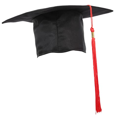 JOINPAYA Abiturmütze Schwarze Abschlusskappe Grad Foto Requisiten Meister Hut Abschlusskappe 2023 Trucker-Hut Abschlussfeier Graduation Cap Party-Abschlusskappe Abschlusshut aus Stoff Black von JOINPAYA