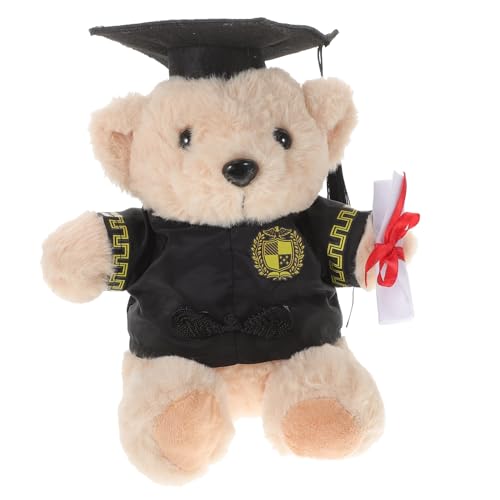 JOINPAYA Abschluss Plüschbär mit Doktorhut Niedliches Stofftier Abschlussgeschenk Dekoration für Graduierung Vielseitig Einsetzbar für Feierlichkeiten und Klassenzimmer von JOINPAYA