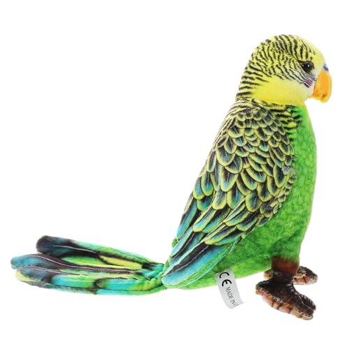 JOINPAYA Ara-Puppe Papagei Stofftier Plüschpuppe in Papageienform Puppe Plüsch in Papageienform papagei gartendeko Vogel Papagei Plüschtier gefüllter Papagei Green von JOINPAYA