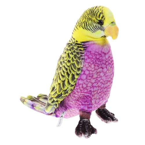 JOINPAYA Ara-Puppe papagei Vogel deko Kuscheltier Vogel Ara-Ornament Papagei Plüsch Plüschpuppe in Papageienform gefüllter Papagei Sittich-Ornament Violett von JOINPAYA