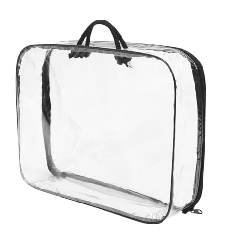 JOINPAYA Aufbewahrungstasche für Salzglas mit Deckel Teebeutelpanzer Aufbewahrungstasche transparente Spielzeugtasche Reisetasche tragbare Aufbewahrungstasche von JOINPAYA