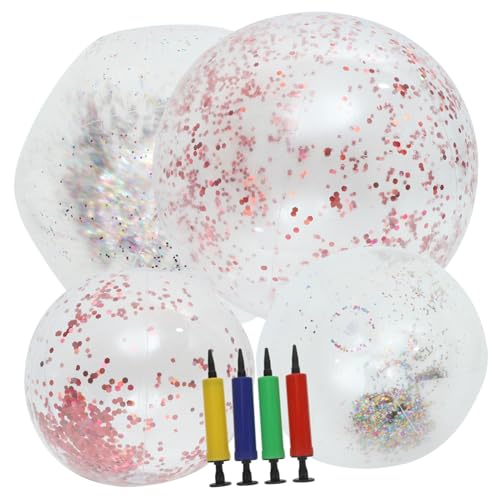 JOINPAYA Aufblasbarer Glitzer Strandball Teiliges Wasserspielzeug Bunten Farben und Roségold für und Sommeraktivitäten Zufällige Farbe JOINPAYA Aufblasbarer Glitzer Strandball Teiliges Wasserspielzeug Bunten Farben und Roségold für und Sommeraktivitäten Zufällige Farbe von JOINPAYA