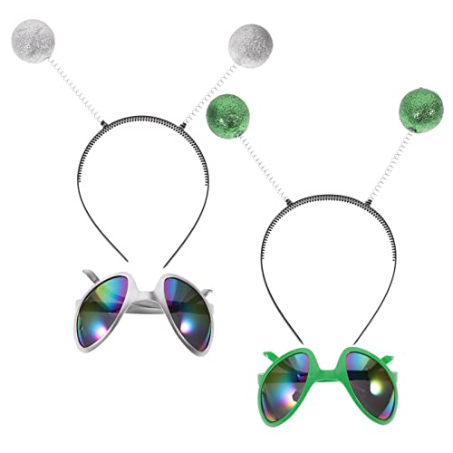 JOINPAYA 4pcs Alien Stirnband Brille Dekorative Party Favors Für Festival Alien Stirnbänder Für Cosplay von JOINPAYA