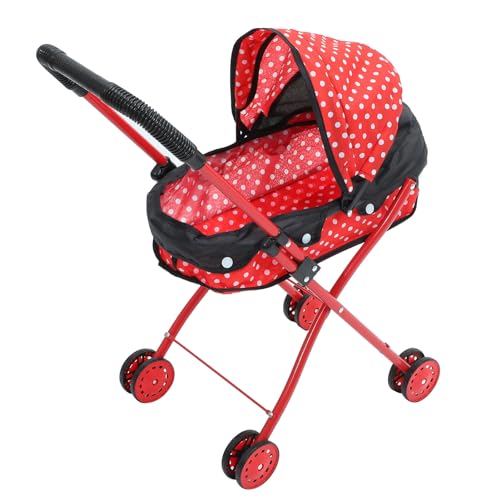 JOINPAYA Babypuppen-Kinderwagen 21 Zoll Miniatur-Kinderwagen Puppen-Kinderwagen Faltbarer Kinderwagen Spielzeug Für Kleinkinder Kinder A von JOINPAYA