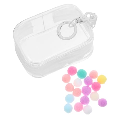 JOINPAYA Babytasche Zeigen Transparente Puppen-Vitrine für Sammlerstücke kleine Puppenaufbewahrungstasche Aufbewahrungstasche PVC Aufbewahrungstasche schlüsselanhänger Weiß JOINPAYA Babytasche Zeigen Transparente Puppen-Vitrine für Sammlerstücke kleine Puppenaufbewahrungstasche Aufbewahrungstasche PVC Aufbewahrungstasche schlüsselanhänger Weiß von JOINPAYA
