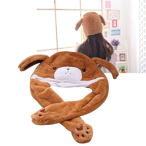 JOINPAYA Bärenmütze Mit Ohren Nach Oben Lustige Und Bequeme Mütze Mit Beweglichen Ohren Cartoon-tierspielzeug Für Jungen Mädchen Und Erwachsene von JOINPAYA