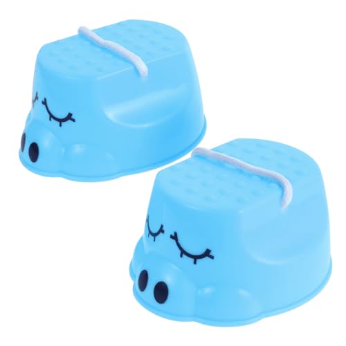 JOINPAYA Balance Training Stelzen Trittsteine ​​für Gleichgewichtstrainingsspielzeug Stelzen springen Dinosaurierfüße gehende Stelzen Stelzenspringen Plastik Blue von JOINPAYA
