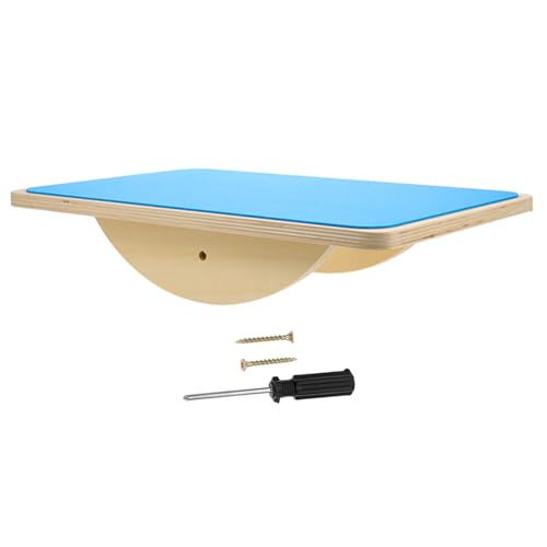 JOINPAYA Balancierbrett aus Holz Montessori Balance Board für Jungen und Mädchen Jahre Sensomotorisches Trainingsspielzeug Stabiler Rocking Seesaw für Indoor Bewegungsspiele von JOINPAYA
