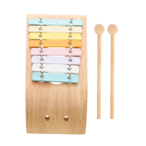 JOINPAYA Aluminiumklavier Für Jungen Und Mädchen 8-Noten-Glockenspiel Xylophon Musikspielzeug Instrumente Spielzeug Zur Kognitiven Entwicklung von JOINPAYA