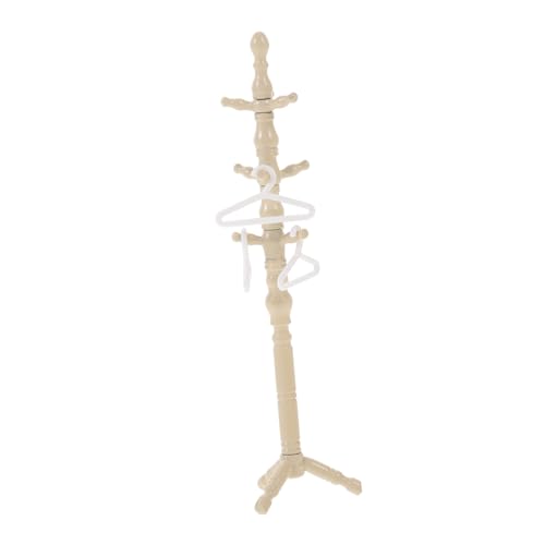 JOINPAYA Bodengarderobe Spielzeuge Kleiderablage Kleiderständer Puppenhaus Garderobenständer Puppenregal Und Aufhänger Mini- -lagerregale Mini-kleiderbügel Puppen Aufhänger Plastik Beige JOINPAYA Bodengarderobe Spielzeuge Kleiderablage Kleiderständer Puppenhaus Garderobenständer Puppenregal Und Aufhänger Mini- -lagerregale Mini-kleiderbügel Puppen Aufhänger Plastik Beige von JOINPAYA