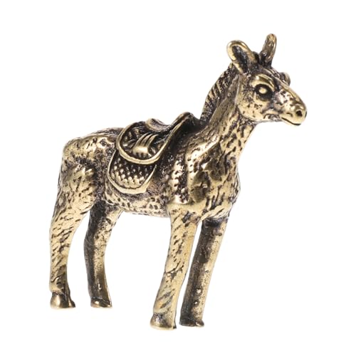 JOINPAYA Bronzeornamente Messingfigur Kleine Pferdefiguren Feng-Shui-Ornament Kupfer von JOINPAYA
