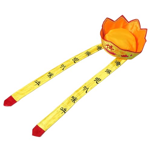 JOINPAYA Buddhistischer Hut Cosplay-partyhut Maskerade-hut-requisite Cosplay-kostüm-kappe Hut Für Die Party Bühnenperformancehut Hat -prop Stoff von JOINPAYA