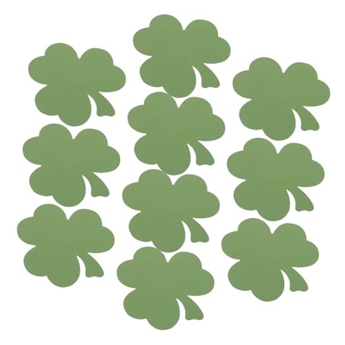 JOINPAYA Bunte Dreiblättrige Papierausschnitte Handbeschreibbare Grüne Karten mit Klebepunkten Dekorative DIY Blattform für Patricks Day Party und Wohnraumdekoration JOINPAYA Bunte Dreiblättrige Papierausschnitte Handbeschreibbare Grüne Karten mit Klebepunkten Dekorative DIY Blattform für Patricks Day Party und Wohnraumdekoration von JOINPAYA