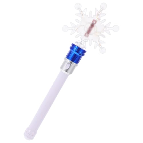 JOINPAYA Bunte LED-Schneeflocken-Zauberstab, rotierende Feen-Requisite für Partys, Konzerte, Cosplay, leicht, tragbar, Geburtstagsparty-Zubehör, leuchtender Schneeflocken-Effekt von JOINPAYA