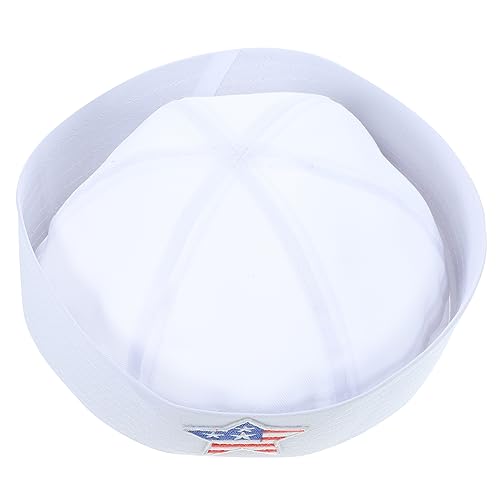 JOINPAYA Captain Mütze Weiß Verstellbar Matrosen Kostüm Partyhut Unisex für Karneval Cosplay Segelboot Yacht JOINPAYA Captain Mütze Weiß Verstellbar Matrosen Kostüm Partyhut Unisex für Karneval Cosplay Segelboot Yacht von JOINPAYA