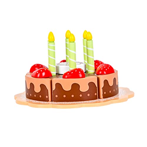 JOINPAYA Pädagogisches Erdbeerkuchen-schneidespielzeug Aus Holz Geburtstagskuchen-Spielzeug Für Mädchen Rollenspiel Sicher Und JOINPAYA Pädagogisches Erdbeerkuchen-schneidespielzeug Aus Holz Geburtstagskuchen-Spielzeug Für Mädchen Rollenspiel Sicher Und von JOINPAYA