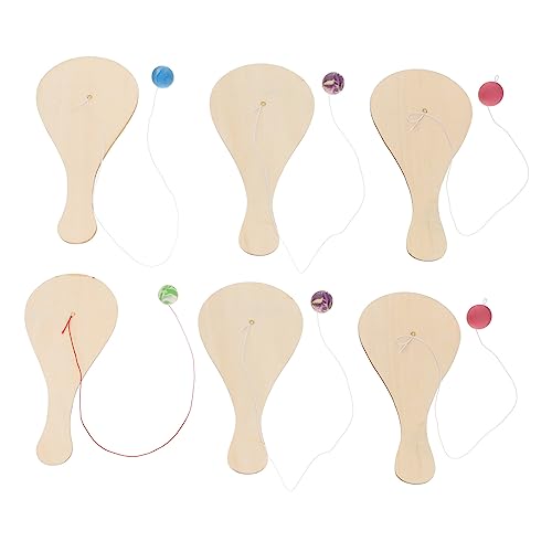 JOINPAYA DIY Paddle Ball Kreatives Graffiti Paddle Ball Set Für Ideal Für Indoor Und Outdoor Zufällige Ballfarben Perfekt Für Den Kindergarten Und Bastelaktivitäten von JOINPAYA