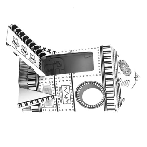 JOINPAYA DIY Papier Raketenhaus Bastelset Interaktives Papierpuzzle mit Kinderfreundlichen Kanten und Faltspielzeug für Jungen und Mädchen Räumlichem von JOINPAYA