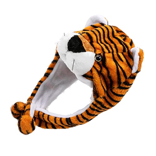 JOINPAYA Dekorativer Tigerhut Mütze Plüsch Elastisch Warm Bequem Winter Kopfbedeckung Faschingskostüm Jungen Mädchen Accessoire JOINPAYA Dekorativer Tigerhut Mütze Plüsch Elastisch Warm Bequem Winter Kopfbedeckung Faschingskostüm Jungen Mädchen Accessoire von JOINPAYA