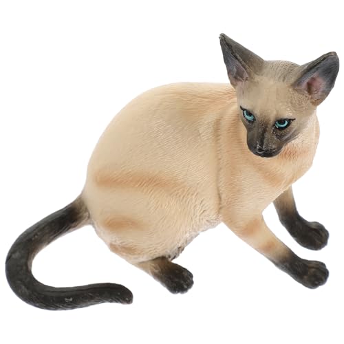 JOINPAYA Dekoratives Katzendekor Katzenmodell Künstliche Katzenfigur Als Ornament Katzendekoration Kleine Katze Schmücken Lebensechte Katzenfigur Kleine Katzenfigur Kätzchenfigur Plastik von JOINPAYA