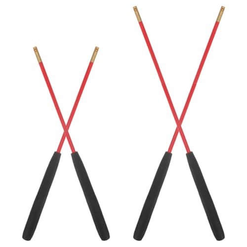 JOINPAYA Diabolo-Shaker diabolo Diabolo-Sticks Diabolo Stabgriff Diabolo Tricks Diabolo Stäbe für Jonglieren Teufelsstöcke Spiegelkugel Club-Disco-Kugel chemische Faser rot von JOINPAYA