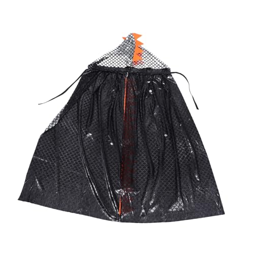 JOINPAYA Dinosaurier Umhang mit Kapuze Stacheln Leichter Atmungsaktiver Halloween Umhang für Jungen und Mädchen Vielseitig für Kostümpartys Karneval und Fantasievolles von JOINPAYA