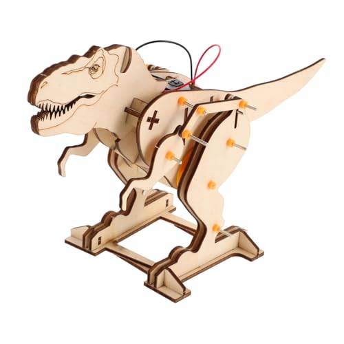 JOINPAYA Dinosaurier Stem Spielzeug 3D Holz Puzzle Gebäude Kit Action Mechanismus Für Kinder von JOINPAYA