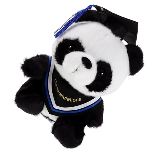 JOINPAYA Doktor Panda Puppe Ausgestopfter Panda Abschlusshut Panda Abschluss Ausgestopfter Süßer Panda Abschlussbär Puppe Abschluss Cartoon Panda Cartoon Abschluss von JOINPAYA