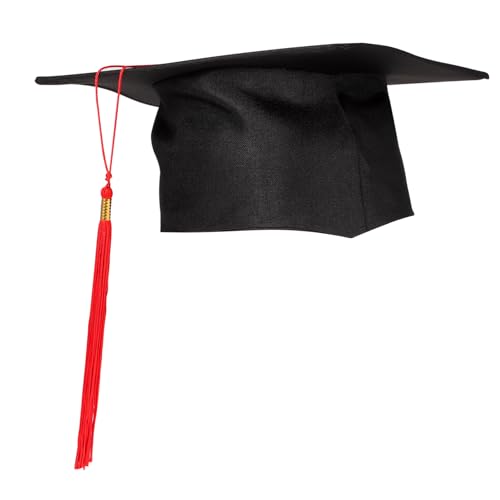 JOINPAYA Doktorhut für Erwachsene mit Roter Quaste Elegantes Abschlussaccessoire für Graduierungen Fotografie Cosplay und Schulveranstaltungen JOINPAYA Doktorhut für Erwachsene mit Roter Quaste Elegantes Abschlussaccessoire für Graduierungen Fotografie Cosplay und Schulveranstaltungen von JOINPAYA