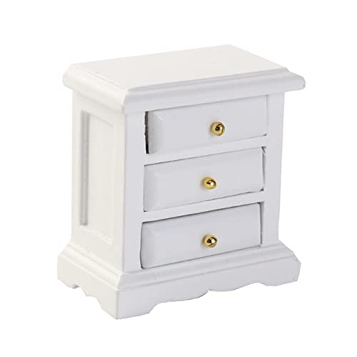 JOINPAYA Dollhouse Mini Nachttisch Holz Möbel mit Schublade für Puppenhaus Dekoration Hochwertiges Design für Kreatives für DIY Projekte von JOINPAYA