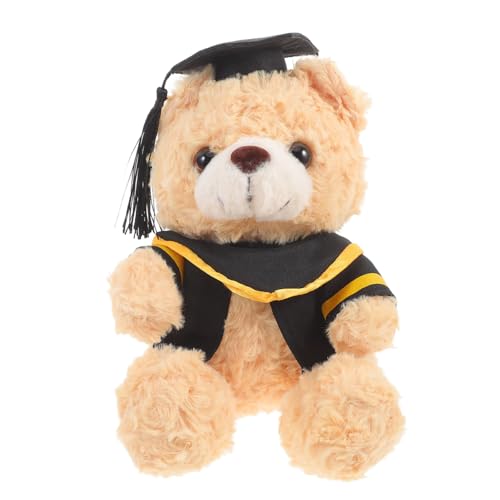 JOINPAYA Dr. Bärenpuppe plüschbär Zeremonie Gedenkgeschenk Graduierungsgeschenk Stoffbär tragen Bärenkleidung Bärenparty kleine Bärenpuppe abschluss ausgestopfter bär Light Brown von JOINPAYA