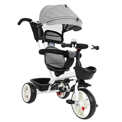 JOINPAYA Dreirad mit Sonnendach Verstellbar für Kleinkinder Jahre Robustes Metall Gestell Leichter Kinderwagen für Jungen und Mädchen für Outdoor Ausflüge JOINPAYA Dreirad mit Sonnendach Verstellbar für Kleinkinder Jahre Robustes Metall Gestell Leichter Kinderwagen für Jungen und Mädchen für Outdoor Ausflüge von JOINPAYA