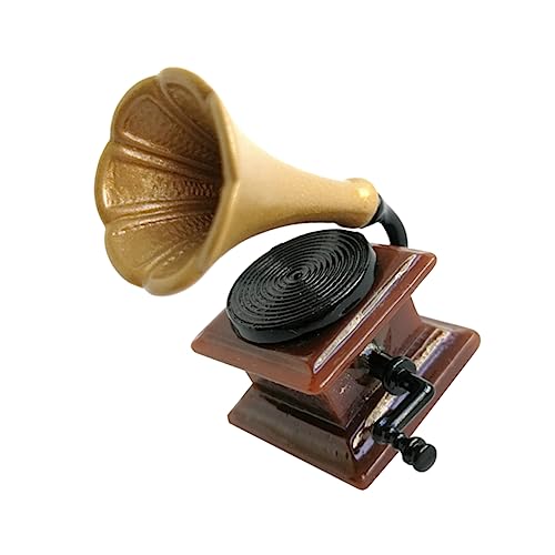 JOINPAYA Mini- -Phonograph Für Jungen Und Mädchen Mini-Spielzeug Foto-Requisiten Sichere Materialien Miniatur-Phonograph Zur Dekoration von JOINPAYA