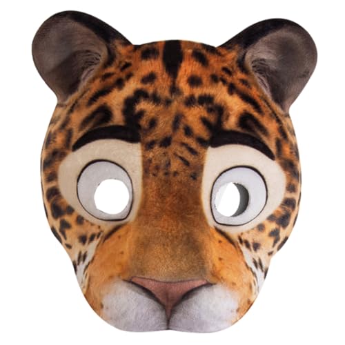 JOINPAYA EVA Leoparden Halbgesichtsmaske Leicht Atmungsaktiv mit Elastischem Band für Frauen Karneval Halloween Tierkostüm Zubehör JOINPAYA EVA Leoparden Halbgesichtsmaske Leicht Atmungsaktiv mit Elastischem Band für Frauen Karneval Halloween Tierkostüm Zubehör von JOINPAYA