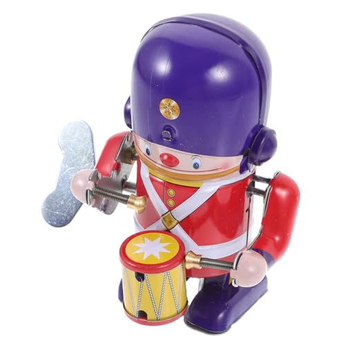 JOINPAYA Edelstahl Aufziehroboter mit Verschleißfestem Mechanismus Niedlicher Cartoon Schlagzeuger Sicher für für Sammler und Partyfüllungen von JOINPAYA