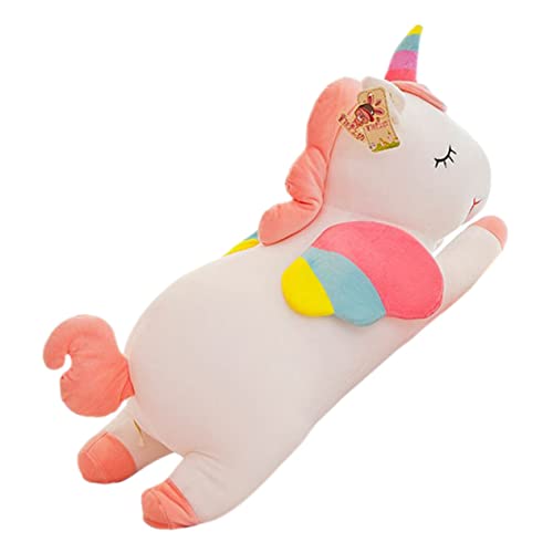 JOINPAYA Einhornpuppe Kinderkissen Tierpuppe Tierdesign Kissen Haushaltspuppe Tierkissen Heimspielzeug Kinderspielzeug Stofftier Tierpuppe Kissen Plüsch Weiß von JOINPAYA