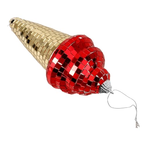 JOINPAYA Eiscreme-Ornamente Disko hängende Dekorationen Süßigkeiten-Disco-Kugel Kleiner Eiswürfelbehälter Schüssel Eisform glaskugel rote Farbe Discokugeln Eiscremeförmiges JOINPAYA Eiscreme-Ornamente Disko hängende Dekorationen Süßigkeiten-Disco-Kugel Kleiner Eiswürfelbehälter Schüssel Eisform glaskugel rote Farbe Discokugeln Eiscremeförmiges von JOINPAYA
