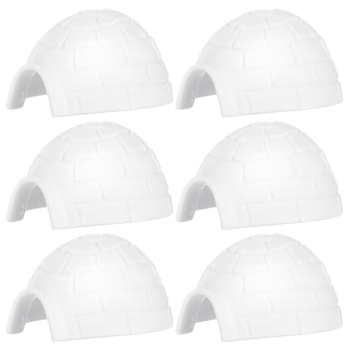 JOINPAYA Eishaus-Modelle Iglu: Mini-Polarregion-Figuren Arktis Simuliert Für Puppenhaus-Zubehör Landschaftsdekoration 1 57 Zoll 6 Stück von JOINPAYA