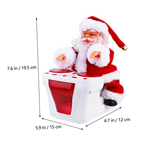JOINPAYA Elektrische Weihnachts Mann Puppe Dekorationen Ornamente Jungs Kleinkind für kinderspielzeug trommelnder Weihnachtsmann elektrisches Flanell Weiß JOINPAYA Elektrische Weihnachts Mann Puppe Dekorationen Ornamente Jungs Kleinkind für kinderspielzeug trommelnder Weihnachtsmann elektrisches Flanell Weiß von JOINPAYA