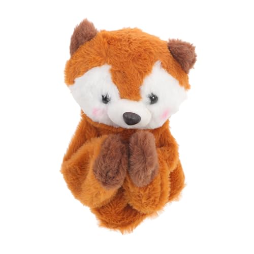 JOINPAYA Eltern-Kind- kinderspielzeug interaktives Puppenkampfspielzeug Plüsch Handpuppe Motorikspielzeug Cartoon-Tierpuppenspielzeug kleine Handpuppe Abs Brown von JOINPAYA