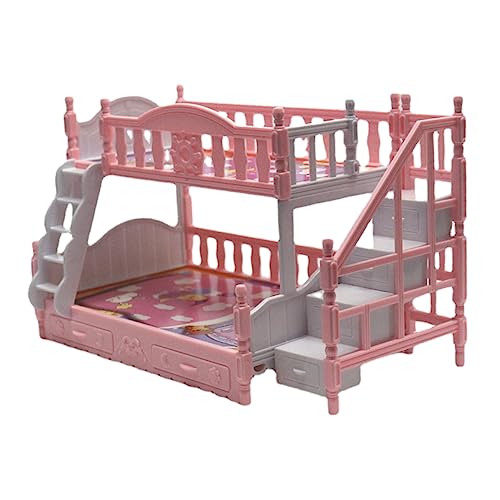 JOINPAYA Etagenbett Mini-hausdekor-Bett Mini-hausbettmodell Puppenmöbel Bett Miniatur-möbelbett Mini- -landschaftsdekor Mini House Etagenbett Mini -etagenbett Rosa Plastik JOINPAYA Etagenbett Mini-hausdekor-Bett Mini-hausbettmodell Puppenmöbel Bett Miniatur-möbelbett Mini- -landschaftsdekor Mini House Etagenbett Mini -etagenbett Rosa Plastik von JOINPAYA
