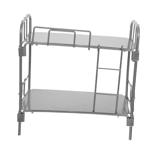 JOINPAYA Etagenbetten Für Babypuppen: Puppenbett, Miniatur-bettrahmen Aus Metall, 1:12 Möbel, Miniatur-puppenhaus-tischzubehör, Mini-möbel, Silber JOINPAYA Etagenbetten Für Babypuppen: Puppenbett, Miniatur-bettrahmen Aus Metall, 1:12 Möbel, Miniatur-puppenhaus-tischzubehör, Mini-möbel, Silber von JOINPAYA