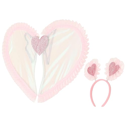 JOINPAYA Feenflügel-Stirnband Für Mädchen: Engelsflügel-Kostüm Mit Schmetterlingsflügeln Prinzessinnen-Verkleidung Für Cosplay Halloween Partygeschenk von JOINPAYA