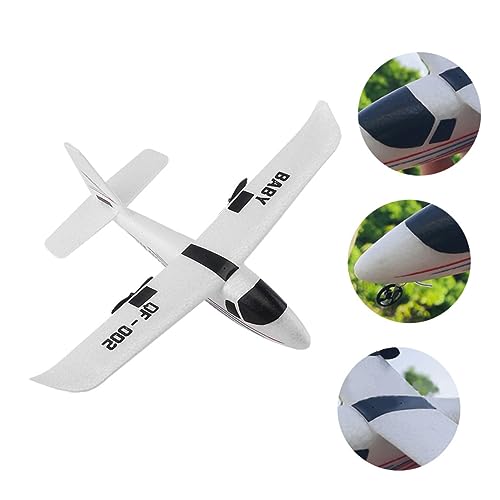 JOINPAYA Fernbedienbarer Flugzeug Glider mit LED Licht Stabiler Schlagfestes Design für Anfänger DIY Bausatz für Jungen von JOINPAYA