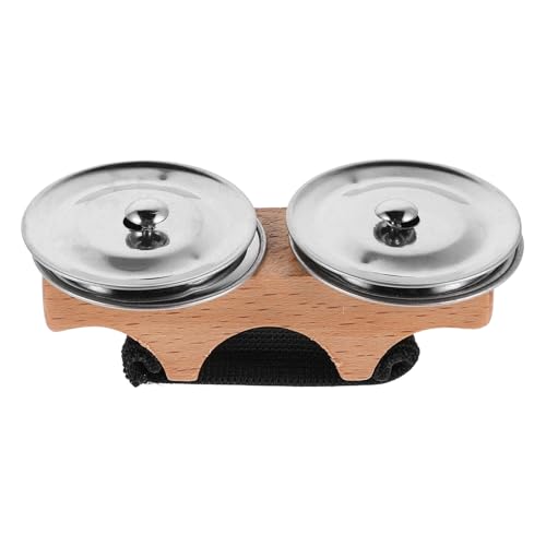 JOINPAYA Metall Jingle Bell Holz Finger Becken Kinder Tamburin Hand Percussion Instrument JOINPAYA Metall Jingle Bell Holz Finger Becken Kinder Tamburin Hand Percussion Instrument von JOINPAYA
