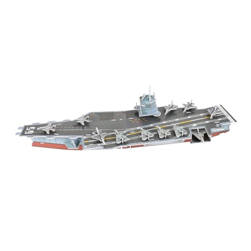 JOINPAYA Flugzeugträger-Puzzle Schiffsmodellbausätze Zum Bauen Für Erwachsene Flugzeugmodellbausatz Flugzeugträgermodell 3D-Puzzles Für Erwachsene Denksport-rätsel Zum Selbermachen Karton von JOINPAYA
